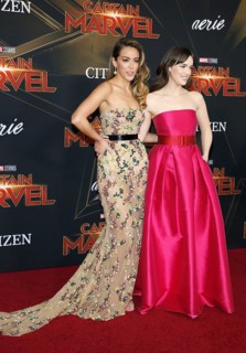 Elizabeth Henstridge and Chloe Bennet at the World premiere of 'Captain Marvel' held at the El