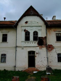 Shattered house