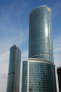 Moscow city, russian centre of trade and business