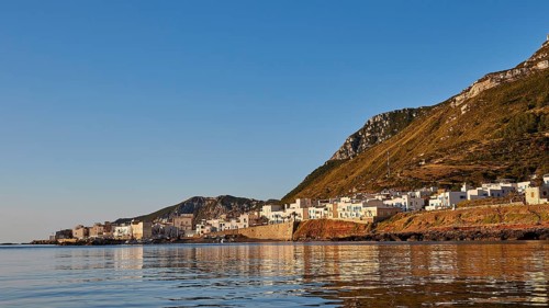 Morning light, Marettimo village, Marettimo, Egadi Islands, Sicily, Italy, Europe
