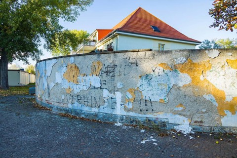 At the site of the barracks of the Soviet Armed Forces in Germany, which now houses a residential