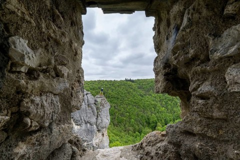 Reußenstein ruins, Swabian Alb, Baden-Württemberg, Germany, Europe