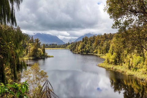 Lake Matheson T, New Zealand, Oceania