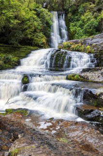 McLean Falls, Tautuku River, Otago, Neuseeland