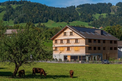 Schwarzenberg, Bregenz district, Bregenzerwald, newTimber house, architecture, Voralberg, Austria,