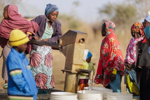Waterhole in the community of Maraban Dare, in the state of Plateau, 07/02/2024