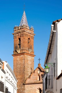 Neoclassical church Iglesia Espiritu Santo, Fuenteheridos village, Sierra de Aracena, Huelva