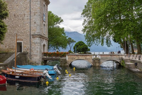 Entrance to the medieval Rocca fortress and museum, Riva del Garda, Lake Garda North, Trento,