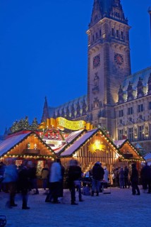 Hamburg, Weihnachtsmarkt, Rathaus