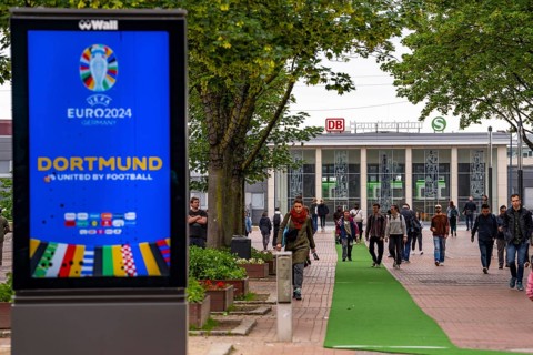 Green carpet in the city centre of Dortmund, running from the main railway station to Dortmund's