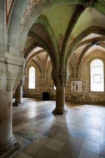 Interior view, Chapter House, Cistercian Monastery Bebenhausen, Tübingen, Baden-Württemberg,
