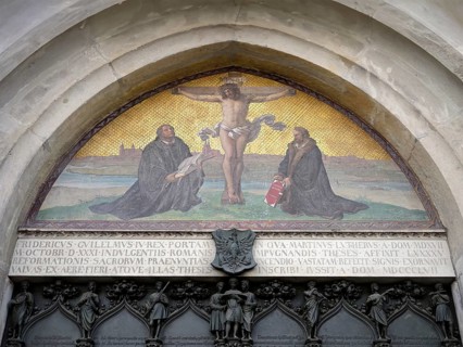 All Saint Church or Castle Church, Theses door where Martin Luther posted in Latin his 95 theses,