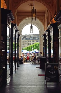 Germany, Hamburg, City, Alster Arcades, Mellin Passage, Hamburg's oldest passage, View to the