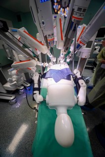 Operating theatre robot HUGO, Dresden, Saxony, Germany, Europe