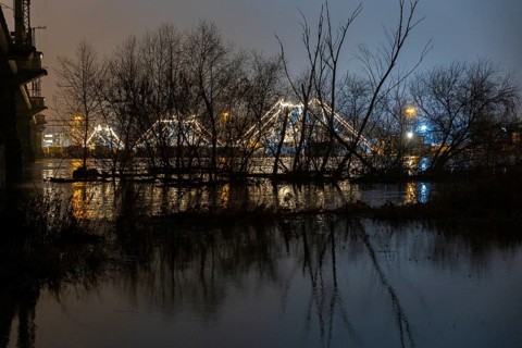 At the first flood of 2024, the peak has been passed and the water levels are slowly falling again.