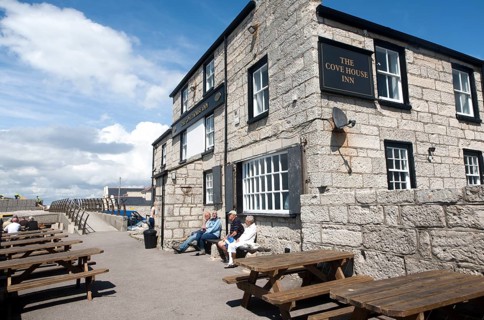 The Cove House Inn historic building at Chiswell, Isle of Portland, Dorset, England, UK