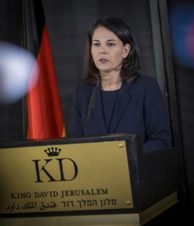 Annalena Bärbock (Alliance 90/The Greens), Federal Foreign Minister, photographed during her visit