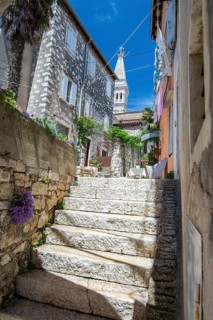 Rovinj is a town in Croatia on the west coast of the Istrian peninsula, Croatia, Europe