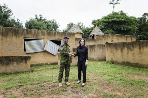 General Joseph Kouame Allah and Annalena Bärbock (Alliance 90/The Greens), Federal Foreign