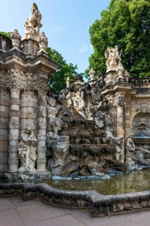 Nymph Fountain in the Zwinger, park, park complex, architecture, attraction, famous, historical,