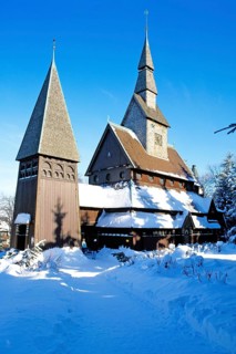 Lower Saxony, Harz, Hahnenklee, Stabholzkirche, Hamburg, Hamburg, Federal Republic of Germany