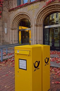 Europe, Germany, Hamburg, Rotherbaum, architecture, facade post office building, former