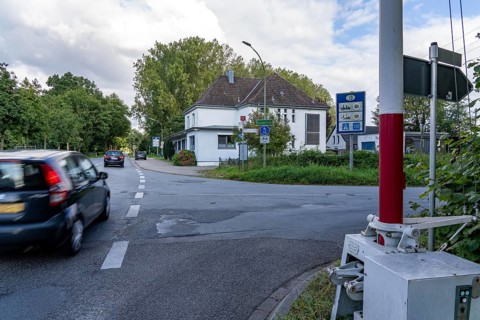 Green border, Siebengewald-Gaesdonck border crossing, south of Goch, without controls, between the