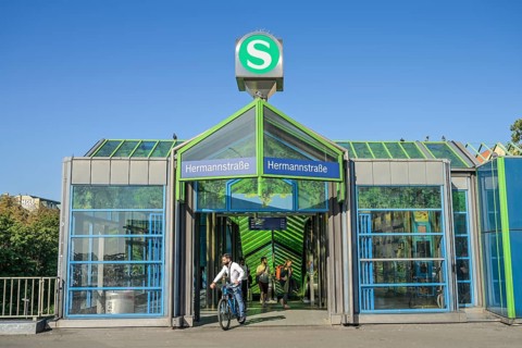 Hermannstraße railway station, Neukölln, Berlin, Germany, Europe