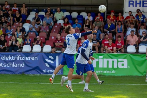 Fistball: TSV Pfungstadt against TV Käfertal (IFA 2024 Fistball World Tour Finals Mannheim,