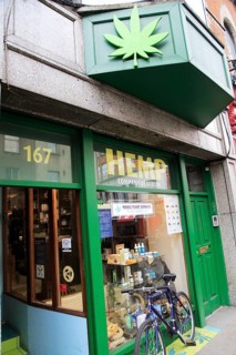 Hemp company shop, Capel Street, Dublin city centre, Ireland, Republic of Ireland, Europe