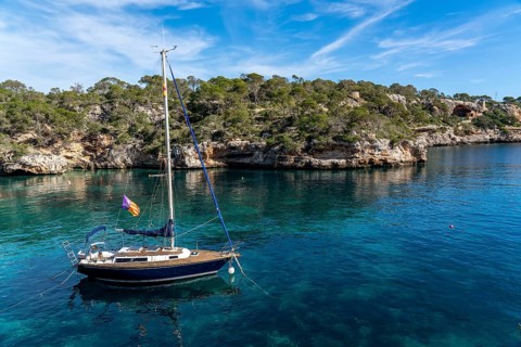 The fishing village of Cala Figuera, on the south-east coast, Majorca, Spain, Europe