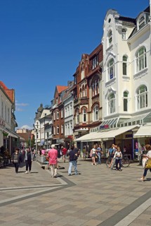 Europe, Germany, Hamburg, district Bergedorf, Sachsentor, pedestrian zone, City, shopping street,
