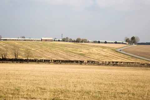 Westdown army military camp barracks, Tilshead, Salisbury Plain, Wiltshire, England, UK