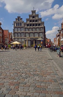 Europe, Germany, Lower Saxony, Hamburg Metropolitan Region, Lüneburg, Am Sande, Das schwarze Haus,