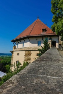 Hohentübingen Palace, wall, view of Tübingen, Museum of the University of Tübingen MUT, higher