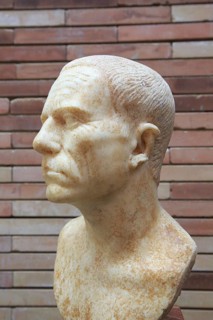 Bust of elderly man, Museo Nacional de Arte Romano, national museum of Roman art, Merida,