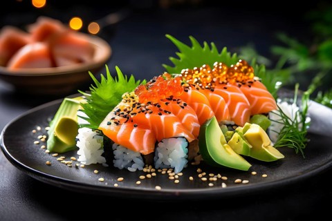 Lively and healthy mood food, AI generated, AI generated