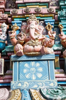 Hindu temple in town of Haputale, Badulla District, Uva Province, Sri Lanka, Asia