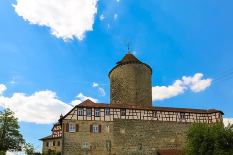 Reichenberg Castle, Staufer castle complex, hilltop castle, historical building, built between 1230