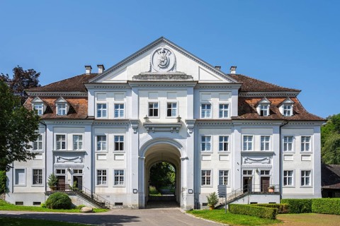 Gate building, Salem Castle, former imperial abbey, former monastery of the Cistercian order,