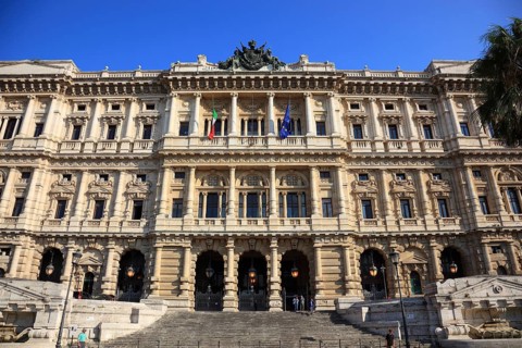 Palazzo di Giustizia, Palace of Justice, Prati district on the banks of the Tiber, Rome, Italy,