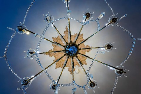 Crystal Lamp Directly Below in Switzerland