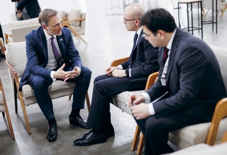 Christian Lindner (FDP), Federal Minister of Finance, meets Mehmet Simsek, Minister of Finance of
