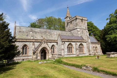 Village parish church of Saint Mary, Kingston Deverill, Somerset, England, UK