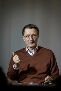 Karl Lauterbach (SPD), Federal Minister of Health, recorded during an interview at the Federal