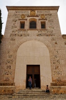 Church of Santa Maria de la Encarnacion, brick church tower, architecture, Mudejar style, tourists