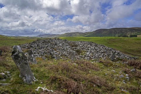 Coille na Borgie, Neolithic chambered cairns in the Strathnaver glen near Bettyhill, Caithness,