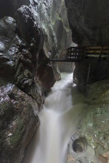 The river Weißbach running through the Seisenbergklamm, Seisenbachklamm, gorge near Weißbach bei