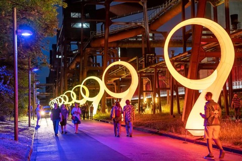 Extraschicht, Night of Industrial Culture, music, action, attractions, culture, art, show at 43