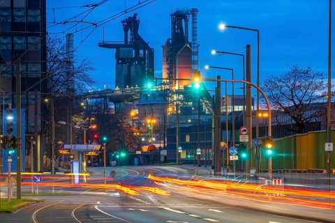 Duisburg-Bruckhausen steel site, ThyssenKrupp Steel, blast furnaces 8 and 9, on